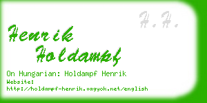 henrik holdampf business card